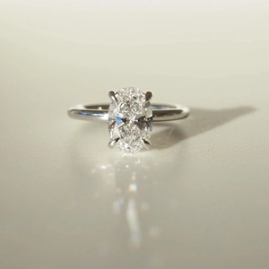 Statement 3.30ct <b>Oval</b> Cut <b>Moissanite</b> <b>Engagement</b> <b>Ring</b> Brilliant Solitaire Luxury Wedding Proposal Bridal Jewelry for Women - Product Image 3