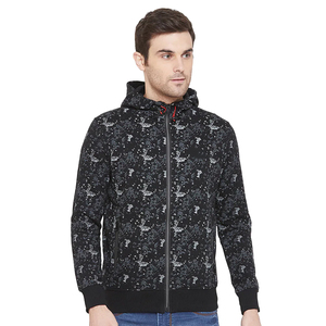 Vente en gros de sweats à capuche en molleton 100% coton épais, teints unis, pour hommes, vêtements d'hiver personnalisés, coupe-vent respirant numérique - Product Image 1