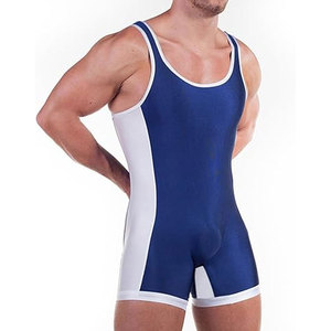 Men's Sleeveless Wrestling Singlet Bodysuit <b>Athletic</b> <b>Supporter</b> Sports Uniform Jumpsuit for Training Matches Gym Cosplay - Product Image 2