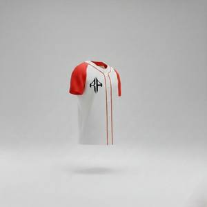 Maillot de baseball pour homme de haute qualité, respirant, séchage rapide, imprimé numériquement, 100 % polyester, col en V, manches courtes, toutes tailles - Product Image 5