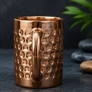 Pure copper drinking mug Handmade durable cup Copper <b>beer</b> cocktail cup Premium copper tea cup Daily use copper mug - Product Image 3