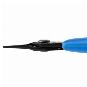 Pince à bec de précision OEM XURON, modèle ISI-05-31220, poignées en PVC bleu, pointe fine, acier inoxydable, pour bijoux, artisanat, enroulement de fil - Product Image 6