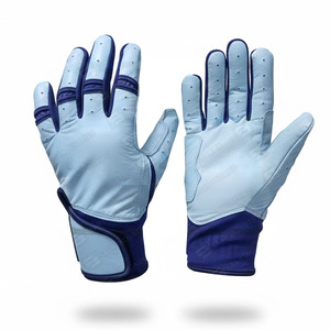 Guantes de Bateo de Alta Calidad, Profesionales, de Cuero Genuino, Ligeros, Duraderos, con Agarre Ambidiestro, Cierre de Velcro, Ecológicos - Product Image 1