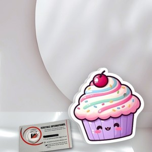 High Quality Cute <b>Cupcake</b> With Cherry & Rainbow <b>Sprinkles</b> Pink Purple Design Eyelash Extension Tools Acrylic Magnetic Lash Tiles - Product Image 5