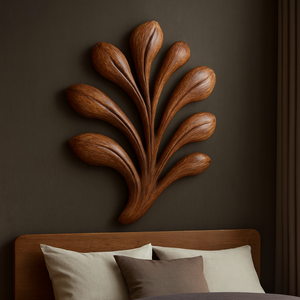 Escultura de Pared Hecha a Mano, Estilo Art Deco Único, Decoración de Pared Colgante, Arte de Pared, Escultura de Madera, Artesanía, Decoración del Hogar - Product Image 1