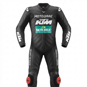 Combinaison de moto en cuir sur mesure de qualité supérieure MotoCP Racing 1 pièce, équipement de conduite avec bosse niveau 2 CE, fabriquée sur mesure - Product Image 1