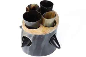 Auténtico Cuerno Vikingo Artesanal Ecológico para Beber, Material Orgánico Pulido Estilo Animal para Cerveza y Hidromiel - Temática Vikinga Única - Product Image 5