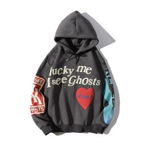 เสื้อฮู้ดดี้พิมพ์ลายพองๆ สไตล์ Y2K แฟชั่นสตรีทแวร์สำหรับผู้ชาย ผลิตตามสั่ง สไตล์ฮิปฮอปวินเทจ แบบมีเชือกผูก สไตล์เกาหลี - Product Image 1