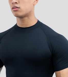 T-shirt de compression à manches courtes pour homme, séchage rapide, entraînement, performance, vêtements de sport, course à pied - Product Image 5