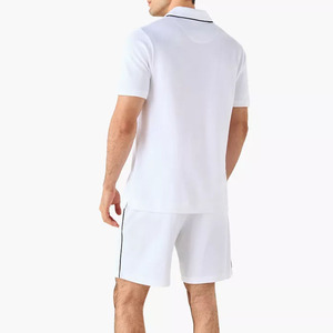 Ensemble chemise et short pour homme, décontracté, été, deux pièces, uni, personnalisé - Product Image 5