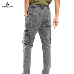 OEM Service Modern Men Straight Jogger Pants Custom Wholesale Regular Fit Print Casual Streetwear <b>Jeans</b> Joggers Mid <b>Waist</b> - Product Image 6