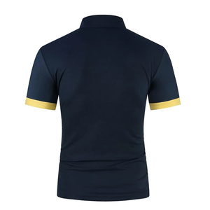 เสื้อโปโลผู้ชายคุณภาพสูง ออกแบบโลโก้ได้ตามสั่ง รับผลิตตามสั่ง สีสันปรับแต่งได้ ขายส่ง ระบายอากาศได้ดี ผ้าถัก - Product Image 2