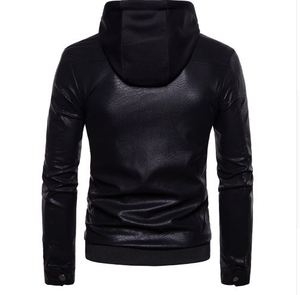 OEM Outdoor Fashion Factory Mens <b>Winter</b> <b>Leather</b> <b>Jacket</b> Stand Collar New Design Inner Warm Warmth High Quality - Product Image 6