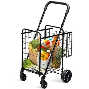 Carrello Pieghevole con Manico Regolabile e Ruote per un'Esperienza di Shopping Conveniente - Product Image 6