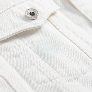 2026 Solid Color Casual Men's <b>Jeans</b> Jacket Stand Collar Front Logo Breathable Eco-Friendly Winter Streetwear Comfortable Fit - Product Image 5