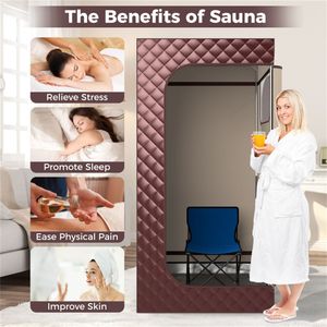 Tenda Sauna Portatile in Legno Massello con Stufa Elettrica per Uso Esterno - Design Tradizionale e Moderno, Vapore Umido e Secco - Product Image 5