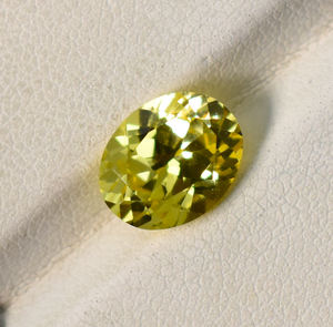 ไพลินสีเหลือง ceylon: พลอย10X8มม. ทรงวงรีตัดหลวม3.42 CTS อัญมณีหลวมสำหรับห้องปฏิบัติการคอรันดัมสำหรับทำเครื่องประดับ - Product Image 2