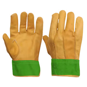 Gants de soudage TIG en cuir pleine fleur et croûte de cuir de qualité supérieure, avec manchette de sécurité, certifiés CE, pour la sécurité industrielle, la lutte contre les incendies et le barbecue (protection main et bras) - Product Image 3