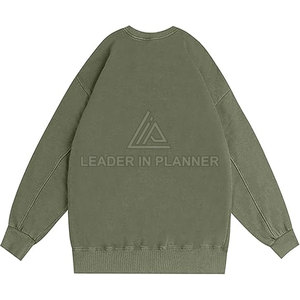 เสื้อสเวตเชิ้ตผู้ชายแบบมีโลโก้สั่งทำพิเศษ ผ้าฟลีซคอตตอน 100% ซักย้อมสีแบบแอซิด ระบายอากาศได้ดี แห้งเร็ว เหมาะสำหรับฤดูหนาว สวมใส่สบาย ขายส่ง - Product Image 2