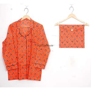 Conjunto de Pijama de Algodón 100% para Mujer, Ideal para Fiestas, Manga Larga, Estampado Floral, Ropa de Dormir Cómoda para Toda Temporada - Product Image 2