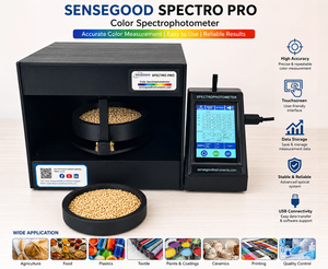 Espectrofotómetro de Color LED Portátil Sensegood Instruments SpectroPro 400-700nm con Pantalla Táctil y Conectividad USB para Alimentos - Product Image 4