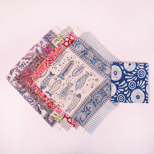 Unique Summer Collection Craftjaipur Eco-Friendly Cotton Hand Block Printed Floral Pattern Breathable Airflow <b>Tie</b> <b>Back</b> Bandana - Product Image 4