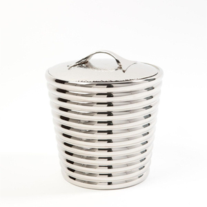 Seau à glace de luxe en acier inoxydable martelé doré avec pinces, isotherme à double paroi pour vin et champagne, refroidisseur à vin moderne - Product Image 5