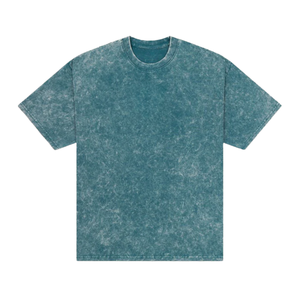 T-shirt vintage délavé pour homme, coupe oversize, coton épais, streetwear, logo personnalisé, tee-shirt délavé, fournisseur en gros OEM - Product Image 1