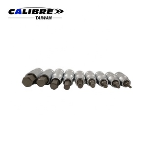 TAIWAN CALIBRE 9pc 1/2" Dr 4-17mm Metric Short Hex Bit Socket Set, Allen Hex Bits - Product Image 5