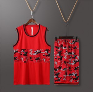 Conjunto de Camiseta de Baloncesto Amarilla Unisex, Camiseta sin Mangas, Pantalones Cortos con Cintura Elástica, 100% Poliéster, Transpirable, de Secado Rápido, para Verano - Product Image 4