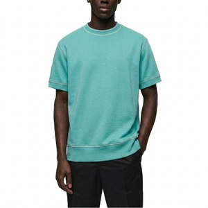 T-shirts pour hommes en coton 100% écologique, coupe classique, col rond, manches courtes, style streetwear, vente en gros - Product Image 1