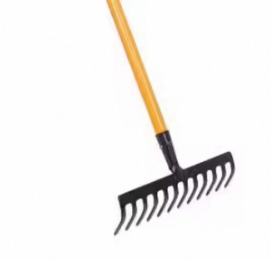 Rastrillo de jardín metálico de alta calidad con recubrimiento en polvo, rastrillo de jardín de acero con recubrimiento en polvo, rastrillo de jardín de acero al por mayor - Product Image 6