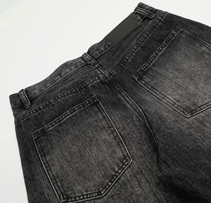 Streetwear Comfortable Straight Cut Denim Pants <b>Low</b> <b>Waist</b> <b>Baggy</b> <b>Jeans</b> Retro Loose Fit Hip Hop Unisex Oversized Wide Leg Washed - Product Image 5