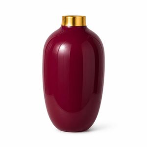 Handmade Modern Metal <b>Red</b> Powder Coated Flower <b>Vase</b> for Home Decor Indoor Outdoor Living Room Durable Reliable Best Price - Product Image 2