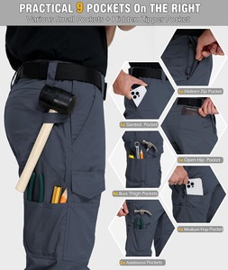 Industrial Safety <b>Work</b> Pants Reinforced Utility Pockets Heavy Duty <b>Cargo</b> Trousers Manufacturer - Product Image 4