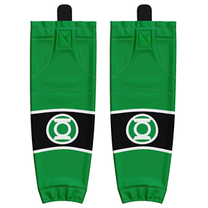 Green Lantern Character <b>Leg</b> <b>Warmers</b> for Adults Sublimation Print Breathable Knee High Casual Wear Ice Hockey Socks - Product Image 1