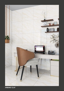 Azulejos de Porcelana Estatuario Brillante de 600x600 mm, Aspecto de Mármol Advik Rose, Azulejos Vitrificados Antideslizantes, Resistentes a los Ácidos y al Desgaste - Product Image 4