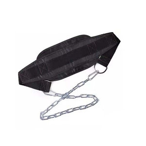 Customized Professional Neoprene Breathable Comfortable Back Support Powerlifting Fitness Dip <b>Belt</b> Stainless Waist Trimmer - Product Image 3