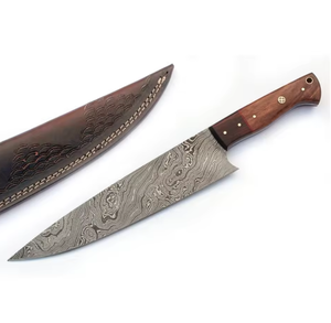 มีดเชฟ PRESTIGE BLADES แบบสั่งทำพิเศษ เหล็กดามัสกัส ทำมือ คมพิเศษ ทันสมัย คุณภาพสูง ใช้ได้ทั้งมือซ้ายและขวา ล้างในเครื่องล้างจานได้ - Product Image 1