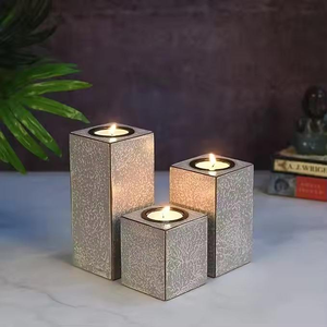 Wholesale Luxury Eco-friendly Retro Christmas Decorations Customized Wooden <b>Candle</b> <b>Holders</b> <b>Lanterns</b> Jars - Product Image 3
