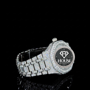 Reloj de Lujo con Diamantes Moissanite, Acero Inoxidable, VVS, Estilo Hip Hop, para Hombre, Regalo de Joyería - Product Image 2