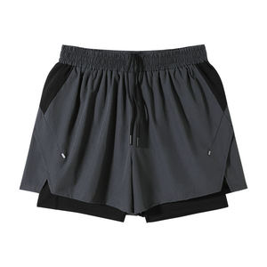 Premium <b>Men</b>’s Running Double <b>Shorts</b> Sweat-Wicking Gym <b>Shorts</b> with <b>Compression</b> Inner Layer - Product Image 2