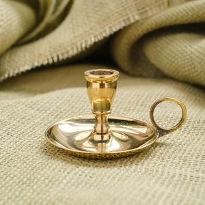 Portavelas al por mayor con acabado metálico cálido y personalizable que se integra perfectamente con la decoración de inspiración otoñal. - Product Image 1