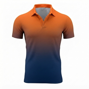 Polo de sport pour homme à manches courtes, imprimé par sublimation, respirant, 180 GSM, en polyester, avec motif personnalisé pour club sportif - Product Image 1