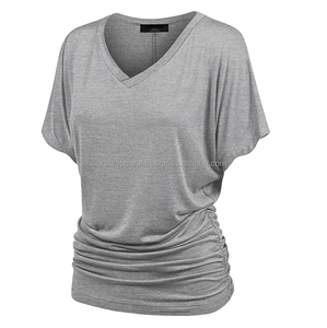 T-shirts de maternité grande taille pour femmes enceintes, vêtements d'été amples en polyester/coton, logo personnalisé imprimé, séchage rapide, légers - Product Image 3