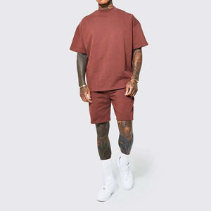 Ensemble chemise et short décontracté pour homme de qualité supérieure, léger, séchage rapide, 100% coton, style streetwear, uni - Product Image 6