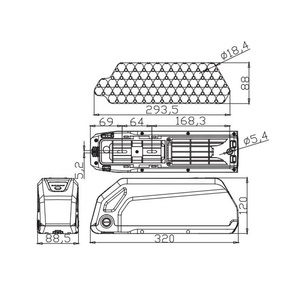 Cổ phiếu chamrider pin 24V 36V 48V 52V 21ah 18650 batire Lithium <span class=keywords><strong>ancheer</strong></span> gấp xe đạp điện pin - Product Image 4