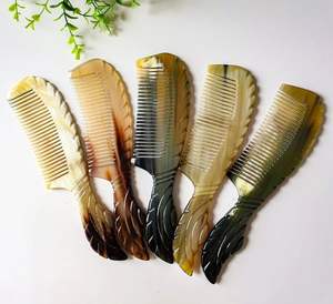 Peine de Cuerno de Buey Natural de la Mejor Calidad, Hecho a Mano, Cuerno de Búfalo Pulido, Tamaño Personalizado - Product Image 1