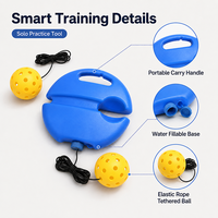 Base de pickleball remplissable d'eau avec corde élastique et balle attachée – Équipement d'entraînement portable pour la pratique individuelle – Vente en gros OEM