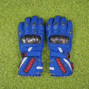 Guantes de Motocicleta de Alta Calidad, con Puño Largo, Palma de Cuero Textil, Protección para Nudillos, para Invierno, Motociclismo, Carreras y Conducción - Product Image 1